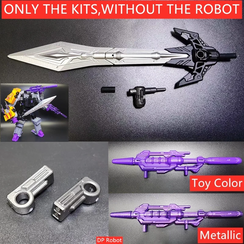 New Big Sword Big Gun Weapon Upgrade Kit For Transformation Legacy Motormaster Menasor Action Figure Accessories