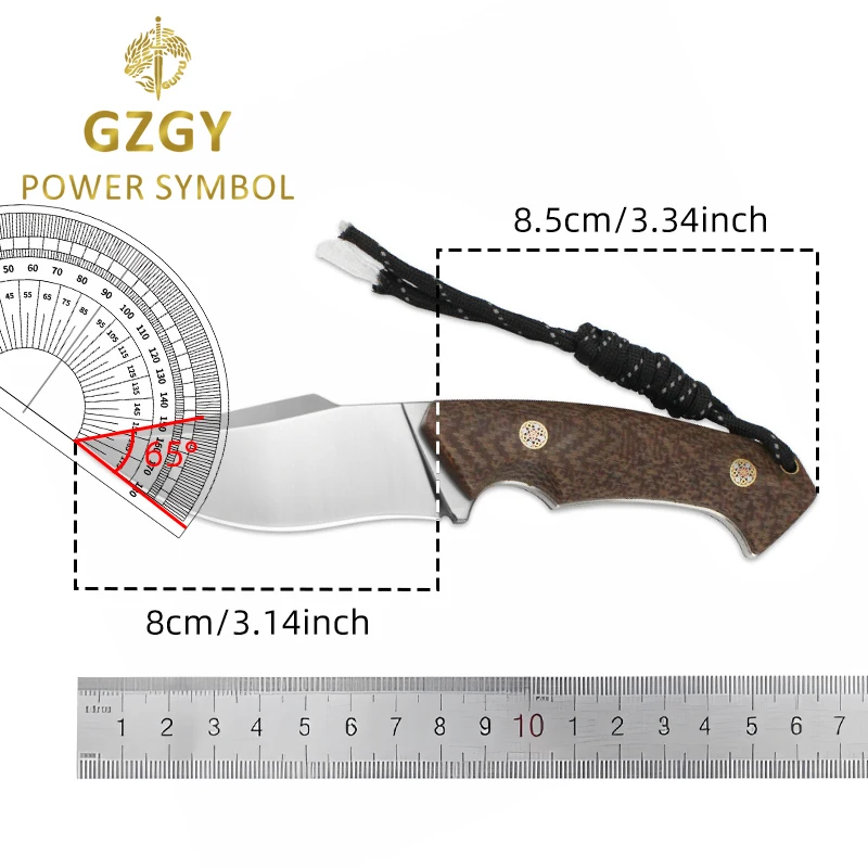 G10 Handle & Sheath Tactical Hunting Outdoor Knife Top Quality Knifves Hidden Canyon Hunter Fixed Blade Knife Hunting Tool ZG037