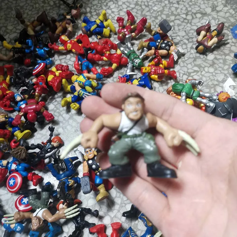 Marvel SpiderMan Avengers Wolverine jaszczurka lekarz Iron Man Hulk zabawki figurki akcji Anime figurka kolekcja