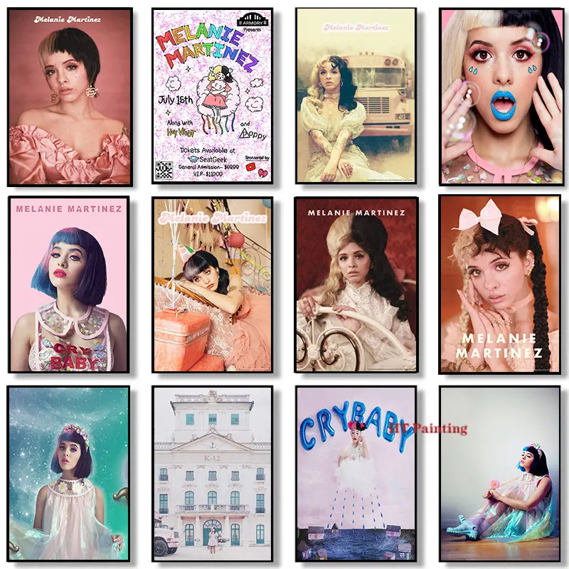 Melanie Martinez Singer Crybaby Music Album Poster Canvas Painting HD Printed Wall Art Pictures Room Home Decor Fans Gift