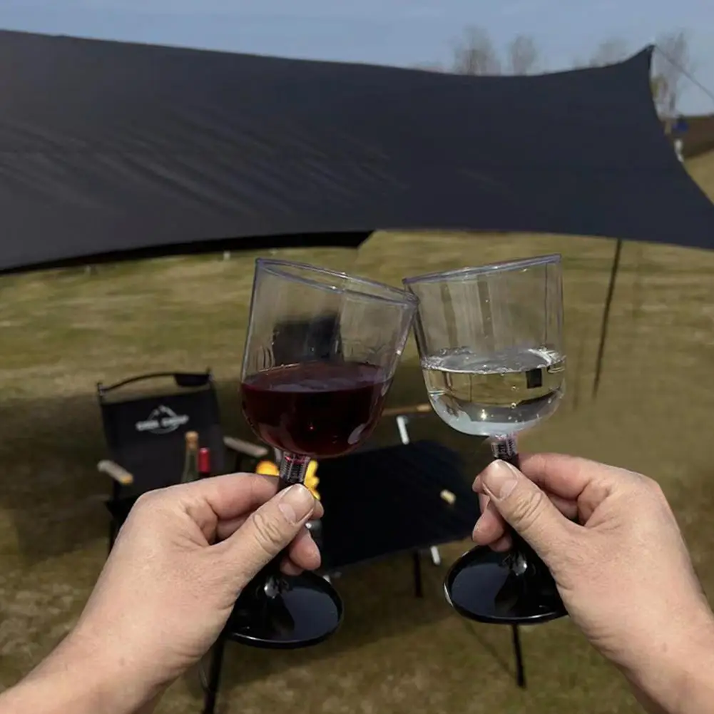 Wine Glasses Portable Collapsible Wine Glass for Outdoor Camping Unbreakable Goblet with Detachable Stem Shatterproof for Travel