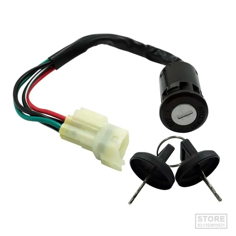 

Универсальные модифицированные детали для мотоцикла, аксессуары для ключей зажигания, электрические ключи замка двери, 4 контакта для квадроцикла Polaris