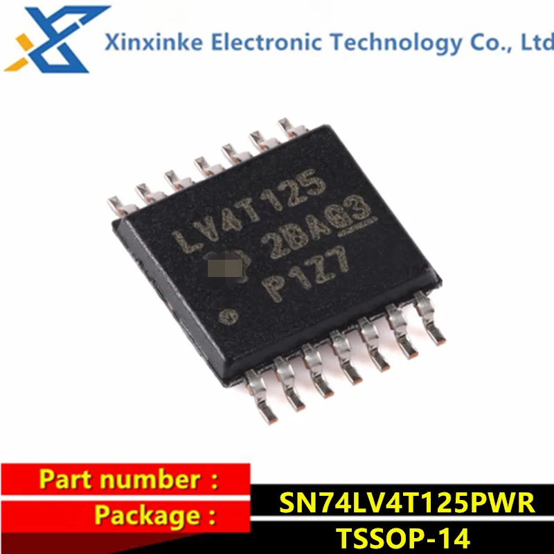 10PCS SN74LV4T125PWR TSSOP-14 Buffers & Line Drivers SGL Pwr Supply Quad Buffer GATE Logic ICs Brand New Original