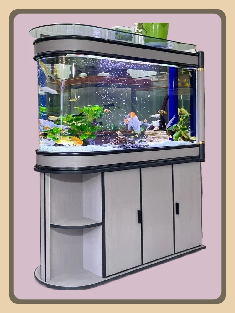 Small Household Screen Change Water Partition Shoe Cabinet Large Bottom Filter Cylinder