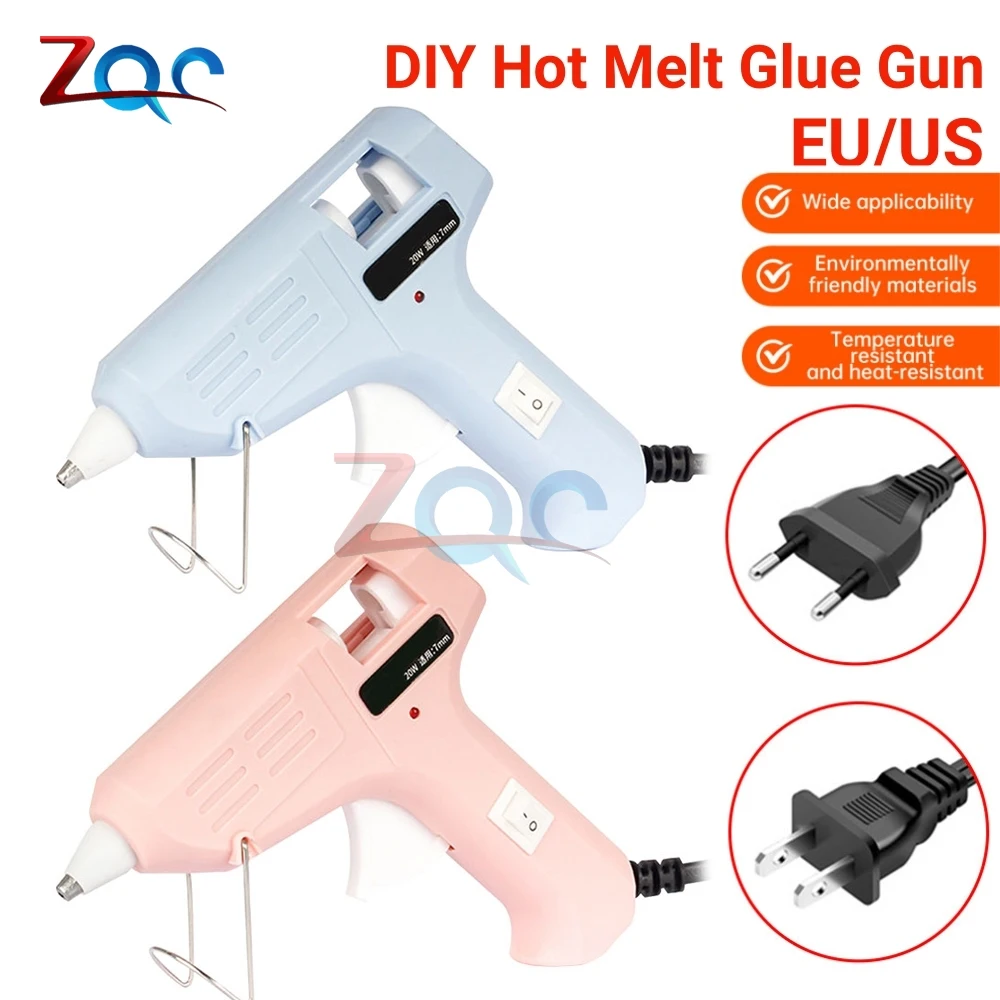 Hot Melt Glue Gun 7mm Glue Sticks Industrial Guns Heat Temperature Thermo Electric Repair Tool DIY Electrothermal Glue Gun