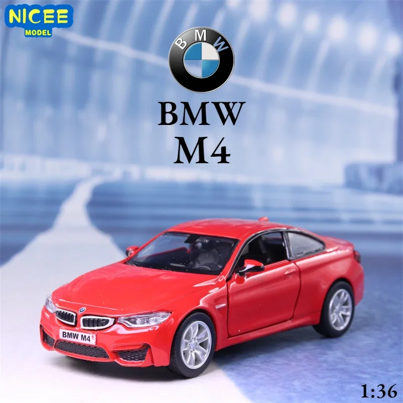 

Модель автомобиля из металлического сплава в масштабе 1:36 BMW M4, игрушки для детей, коллекция подарков A462