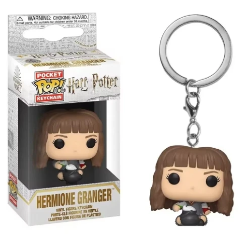 Funko Pop Hermione Granger keyrings Keychain Toy PVC Vinyl Figure Hermione Pocket Pop Keychain Action Figure Doll Toys
