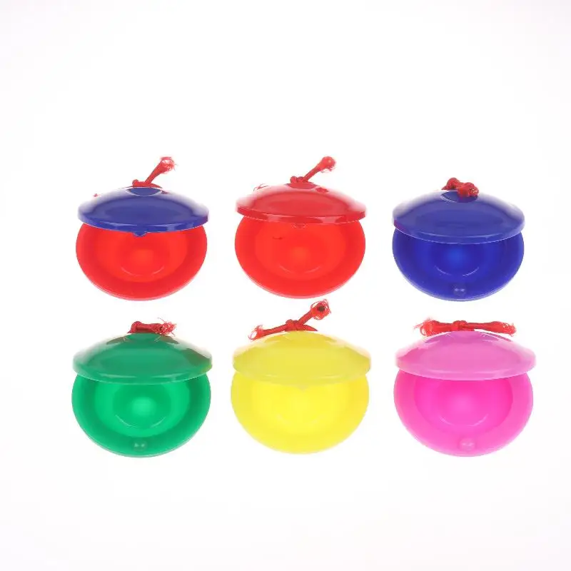 New 3/5/15/25Pcs Plastic Music Castanets Orff Instruments Festival Entertainment Prop Percussion Instrument Rhythm Cultivation