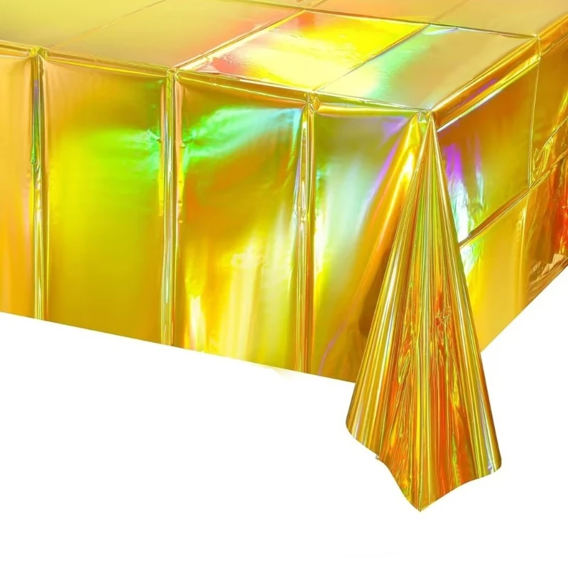 

Spillproofs Shinys Lasers Theme Table Cover Disposable Easy Cleanup Party Supply