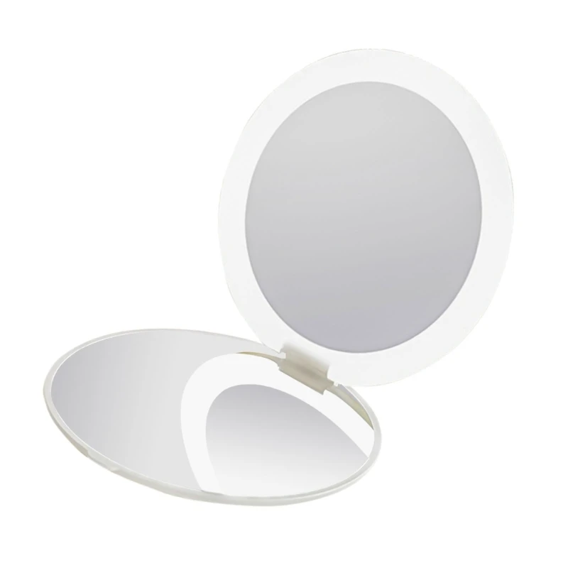 Kosmetikspiegel, Reisespiegel, LED-Kompaktspiegel, Handspiegel