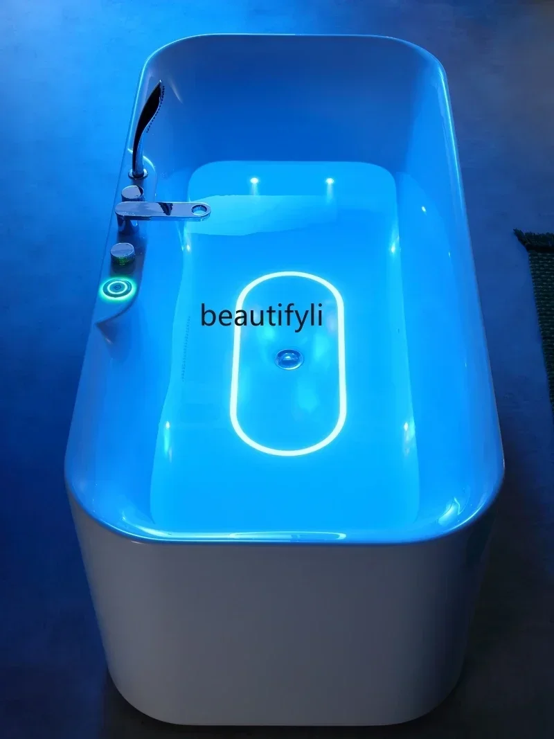 

smt14 ss newAcrylic freestanding surf jacuzzi household adult intelligent thermostatic bath tray