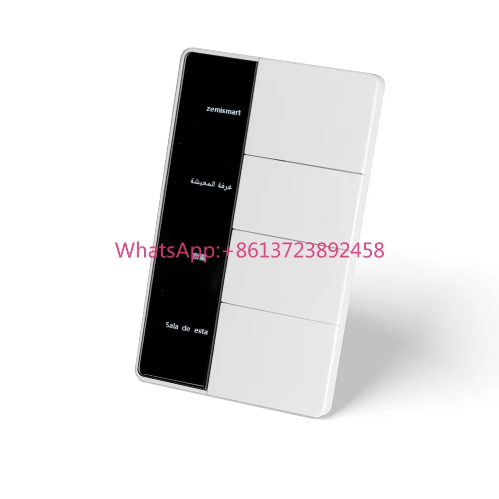 Zemismart DIY Name Smart Wall Switch Push Button 1 2 3 4 Gang  Zigbee Switch Smart Life Google Home Smart Home Products
