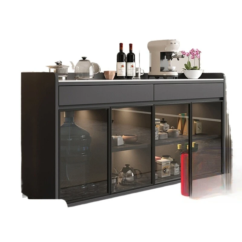Chinese tea cabinet, living room tea bar, machine home desktop with kettle, integrated automatic cabinet dining side cabinet