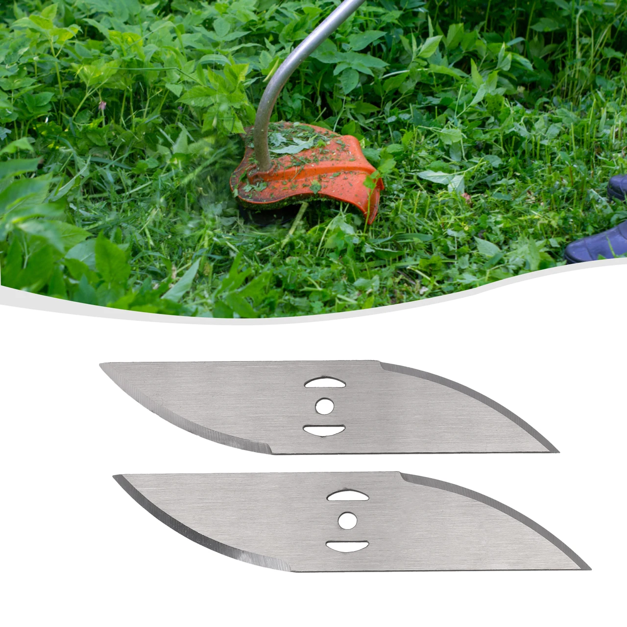 

2pcs Metal Grass Trimmer Brushcutter Head Saw Blades Accessories For Electric Lawn Mower Blade Garden Power Tools 150mm Set