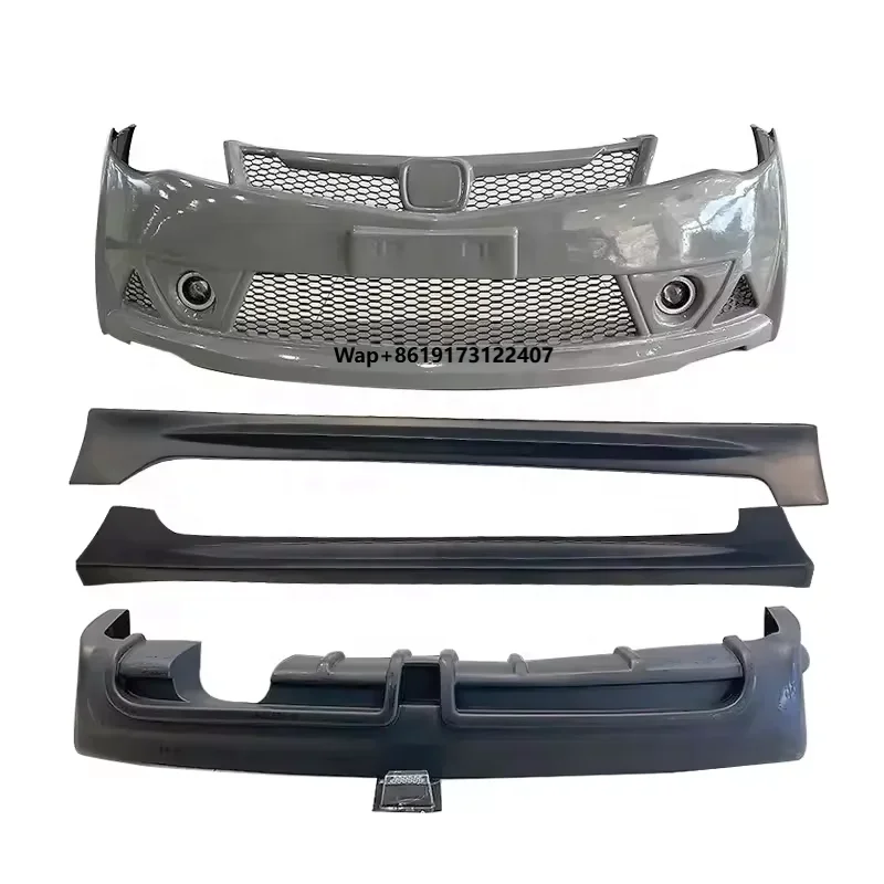 

For 2006-2009 Body Kit Auto Parts New Car Front Bumper Rear Lip Side Skirts with Tow Hook Cut-Outs