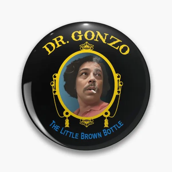 Dr Gonzo The Little Brown Bottle  Soft Button Pin Decor Cartoon Gift Clothes Lapel Pin Lover Creative Collar Women Fashion Hat