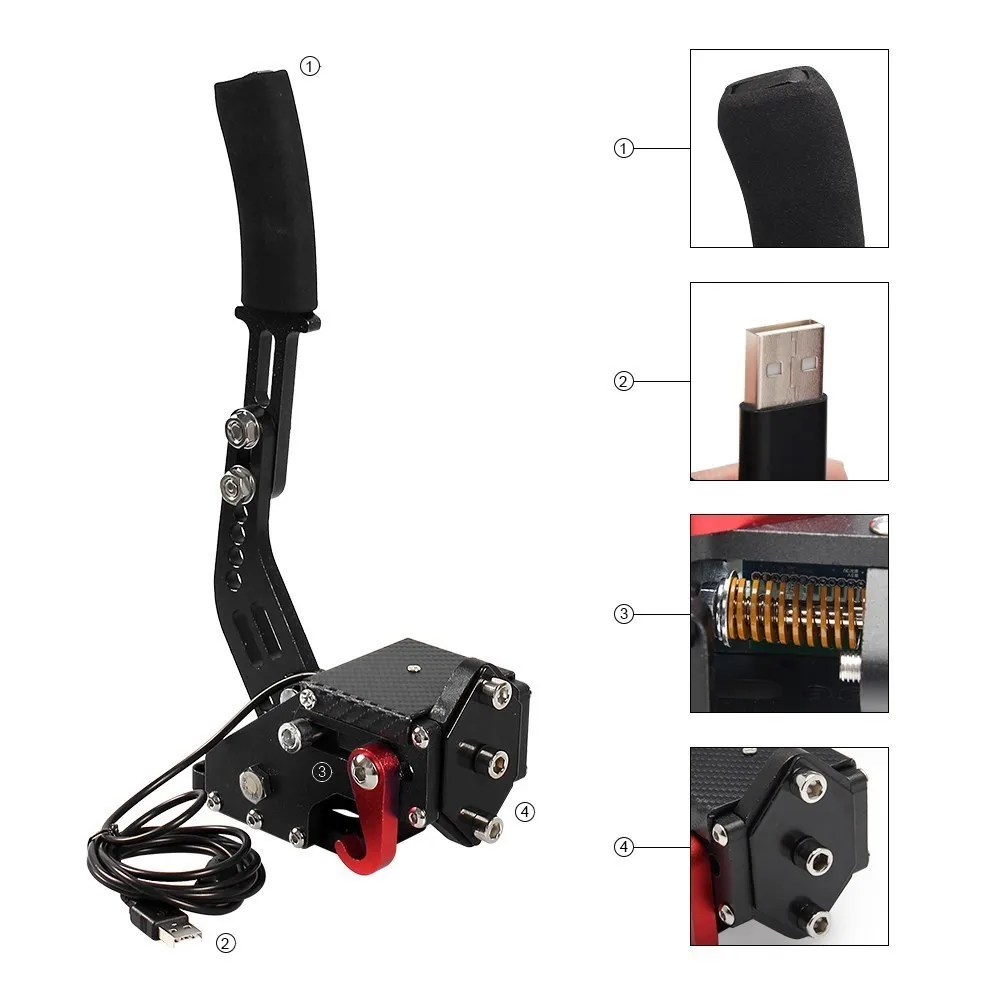 Logitech Brake System Handbrake/Drift Adapter Board For Rally G29/G27/G25 PC Hall Sensor USB SIM Racing Games T300 T500