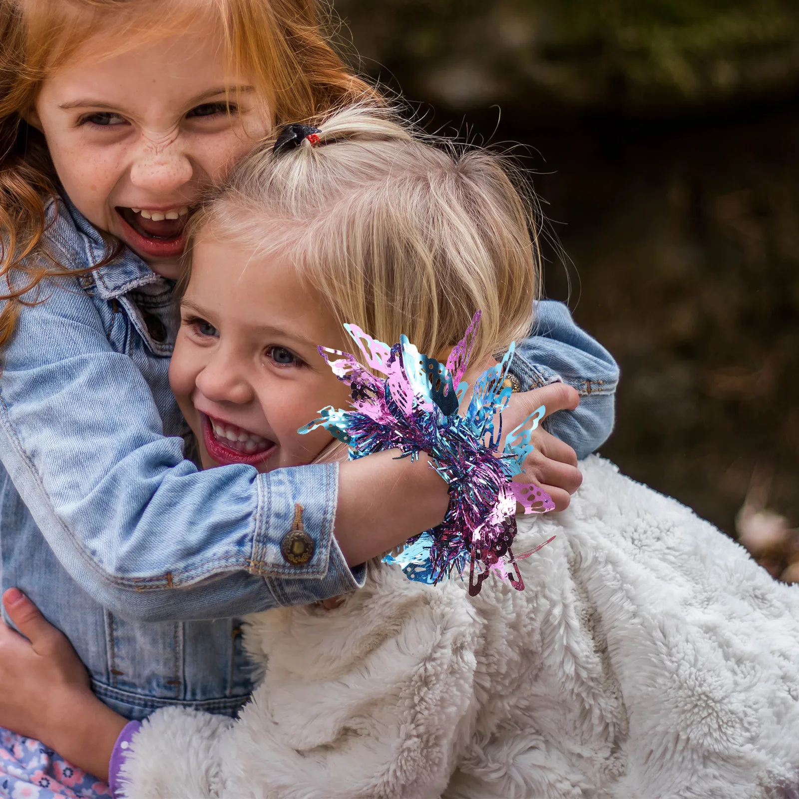 

Набор из 6 ярких сине-розовых металлических помпонов для детских чирлидинг-команд и танцевальных коллективов, легкие, безопасные для детей, реквизит для поддержки команды