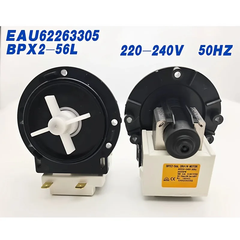 EAU62263305 EAU61383505 BPX2-56L Drum Washer Drain Pump Motor Laundry Washing Machine Replacement Part