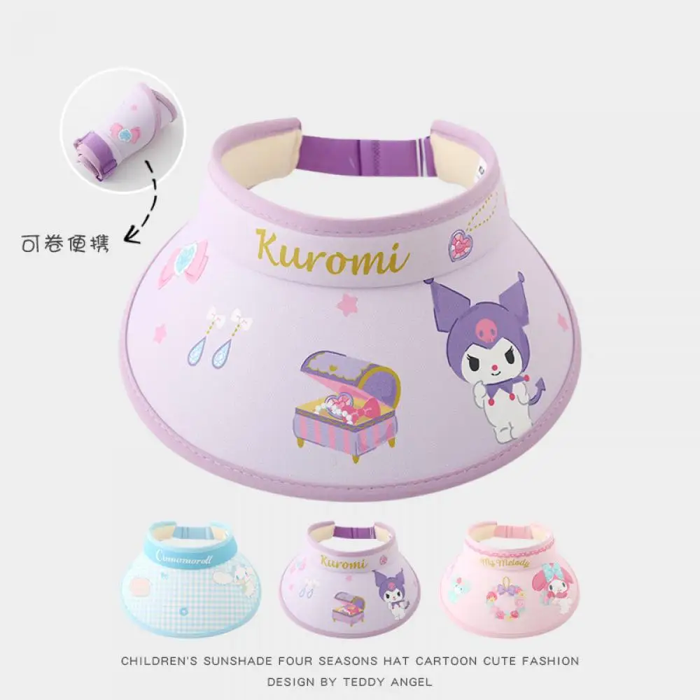 cappello-pieghevole-per-ragazze-sanrio-cappello-estivo-senza-traccia-cappello-da-sole-protezione-uv-cappello-di-protezione-solare-cappelli-da-sole-per-esterni-cappello-a-cilindro-vuoto-a-tesa-larga