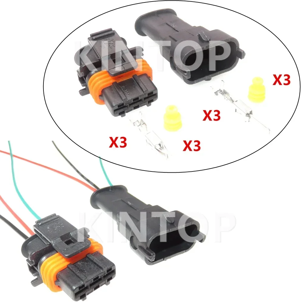 

1 Set 3 Pins AC Assembly Plastic Housing Sealed Male Female Plug Car Camshaft Sensor Wire Cable Socket 1928403966 Auto Parts