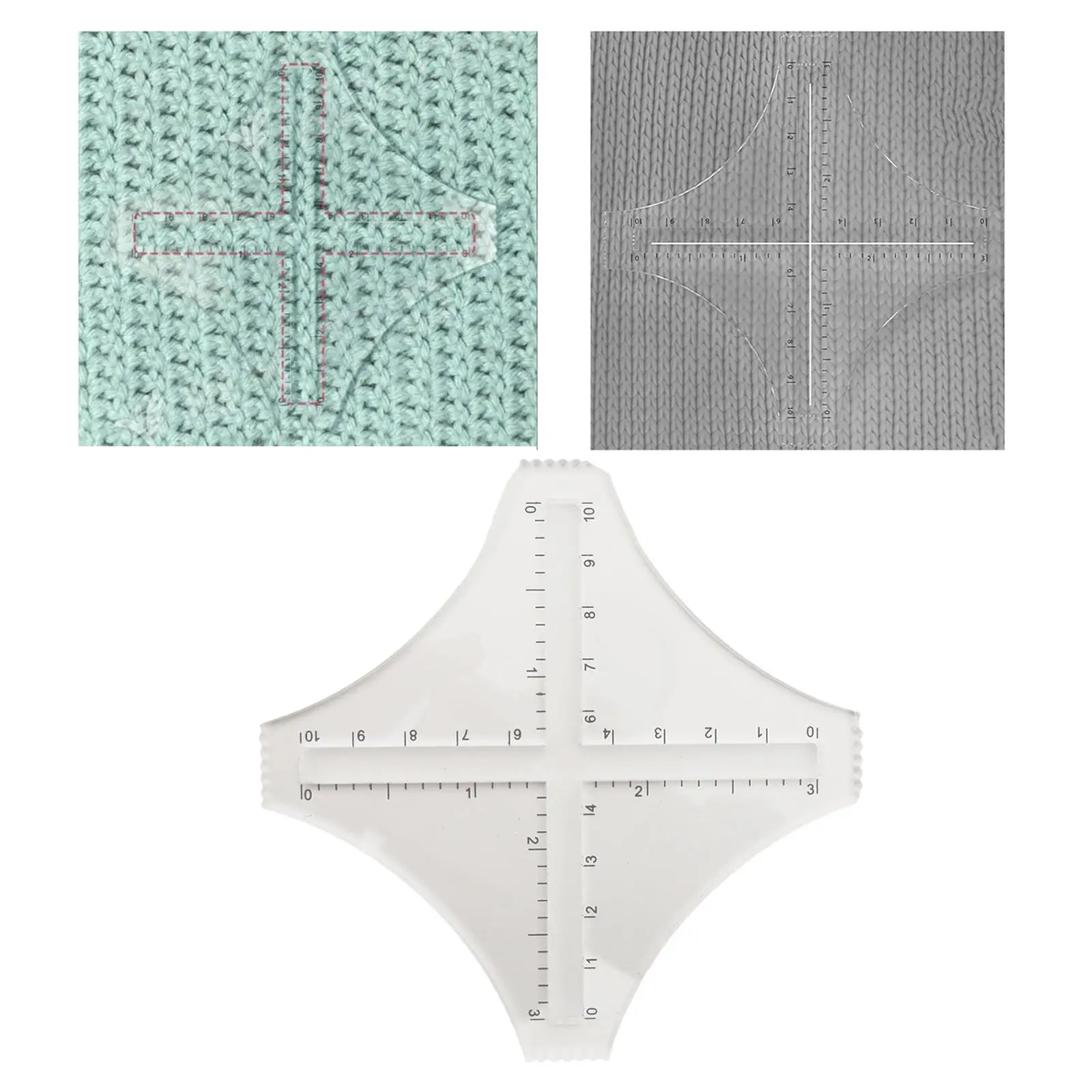 PVC Transparent Density Ruler Artists Multifunction Scale Drawing Student Designers Handmade Smooth DIY Sewing Templates