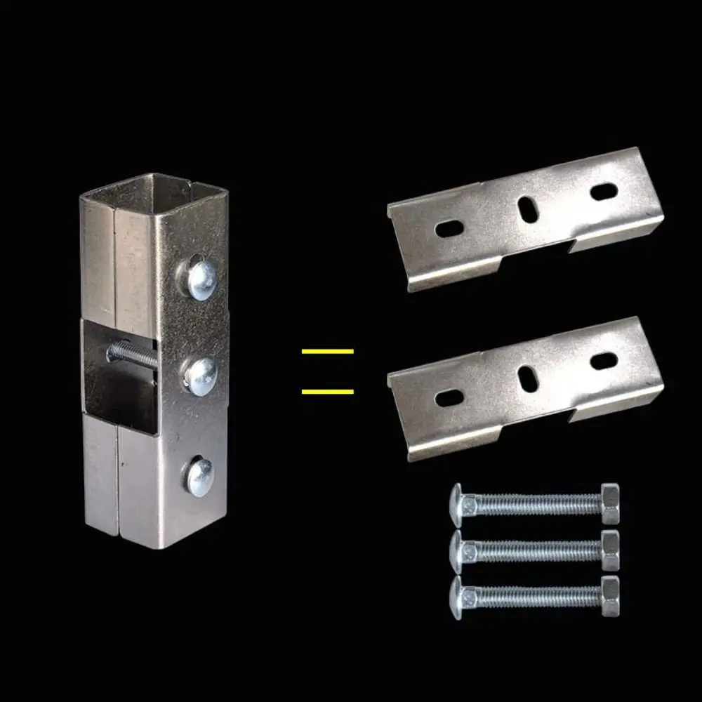40*40mm Square Tube Connector solderless galvanizing Pipe Fixed Joint Fixed Pipe Clamp carbon steel Clip Fastener Storage Rack