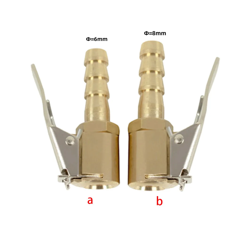 Ugello di gonfiaggio dei pneumatici Connettore della valvola di gonfiaggio Adattatore clip-on Asta di prolunga Compressore Ricambi auto Moto