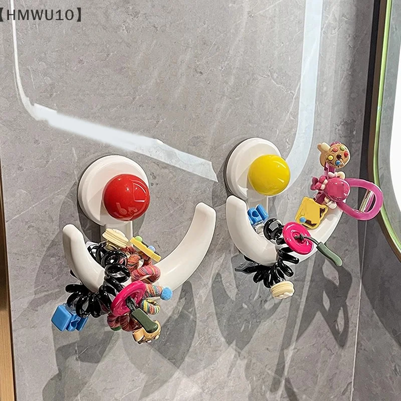 

Повязка на голову с крючком на присоске, крючок в форме полумесяца с допамином для ванной комнаты, веревка для волос, заколка для волос, подвесная стойка для аксессуаров для волос, стеллаж для хранения