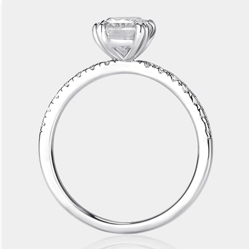 Lnkry 7x9mm Radiant Cut Clear Zirconia Engagement Ring For Women 14k Gold Filled Wedding Bands Brilliant Jewelry Gift 6