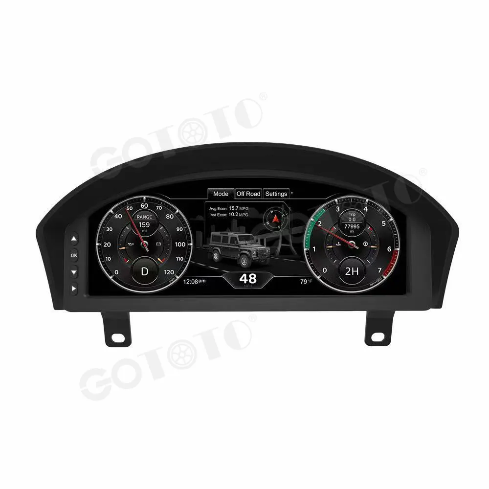 LCD Instrument Cluster For Land Rover Defender 2012‑2016 Digital Cluster Virtual Cockpit Meter Screen Stereo Dashboard