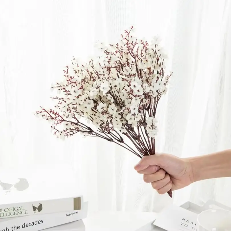 Flores artificiales de seda, cielo estrellado, jarrones para interiores, decoración de plantas artificiales para exteriores, Día de San Valentín, boda, novia, accesorios para fotos DIY