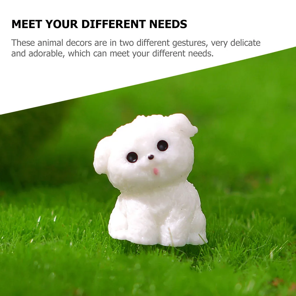 

14Pcs Mini Animal Ornaments Resin Craft for Garden Micro Landscape Decoration Desktop Car Cake Adorable Small Animal