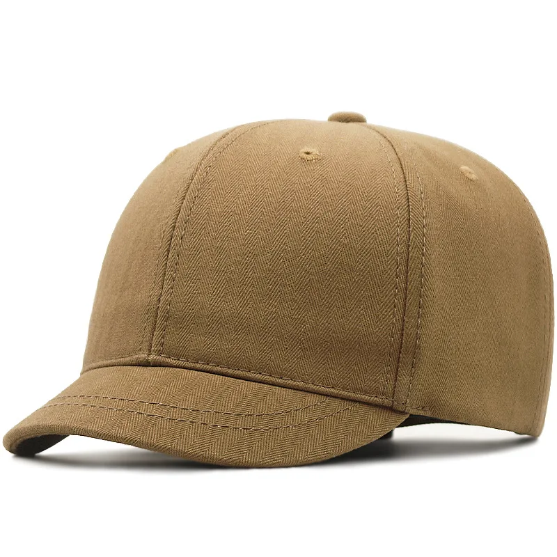 Gorra de béisbol de ala corta para hombre y mujer, gorro con visera grande, de gran tamaño Snapback, 55-60cm, 61-65cm