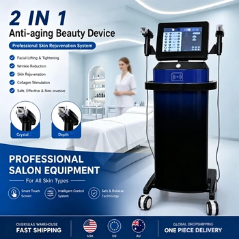 M8 2‑In‑1 RF Microneedle EMRF Cold Hammer Wrinkle Acne Scar Removal Anti‑Aging Skin…
