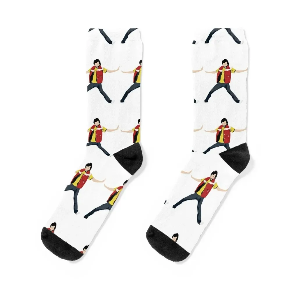 

Flight of the Conchords - Bret_s Angry Dance Socks funny gift men cotton high quality Men Socks Luxury Brand Women's