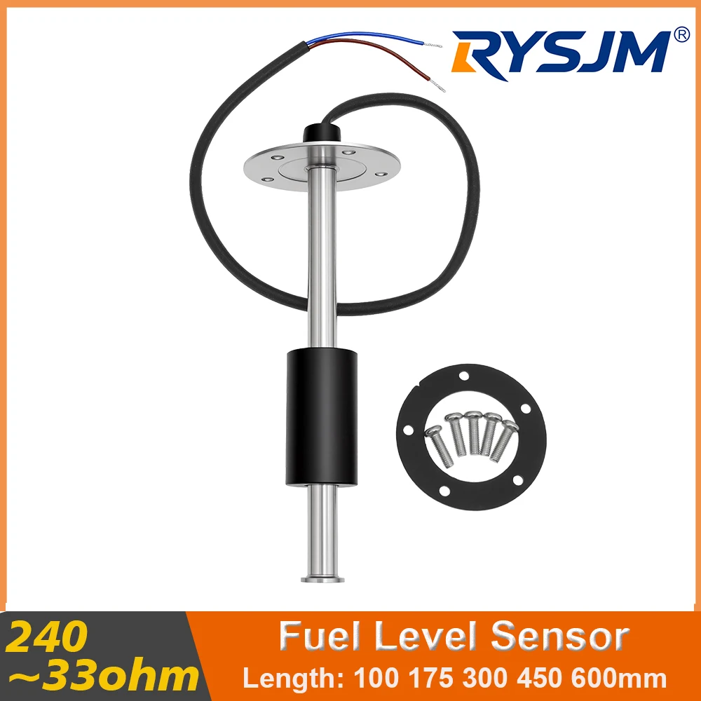 NEW Car Fuel level sensor for 240~33Ohm Stainless Steel Marine Fuel Level Sender Fit Boat Car Fuel Level Gauge Meter 100MM-600MM