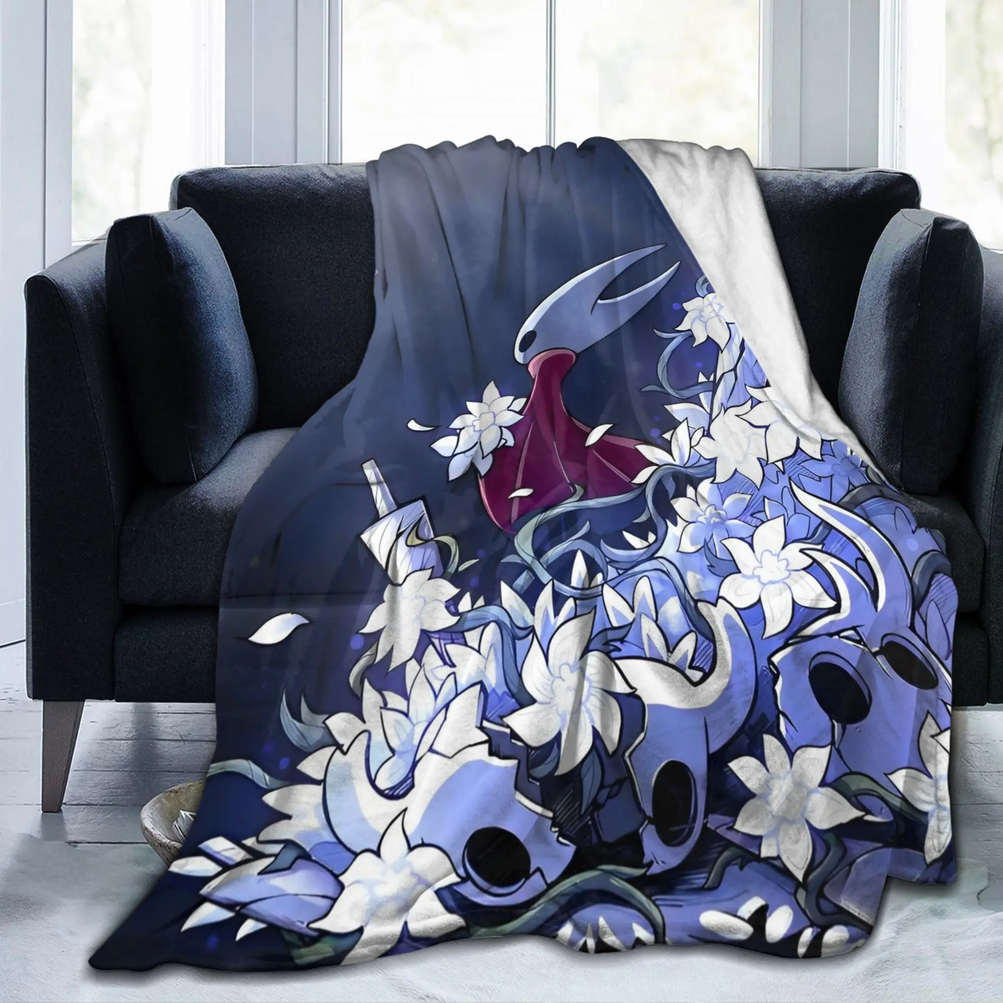 Hollows Knights Flannel Blanket Indie Action Adventure Awesome Throw Blankets for  Sofa Bedding Lounge Plush Thin Quilt