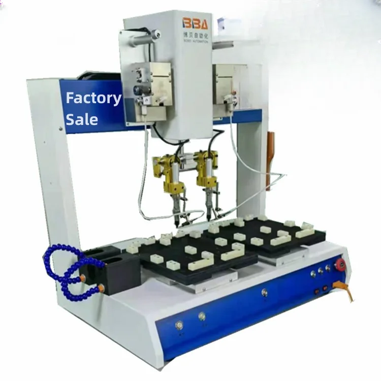 For BBA Fully Automated machine Capacitor Cable Soldering Robot Machine Weld For Audio Line Gun Tip Vacuum soldering system