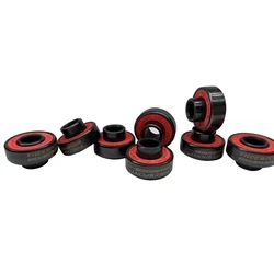 608 Hybrid Black Ceramic Bearings for Inline Skate or Skateboard Scooter Longboard (Pack of 8)