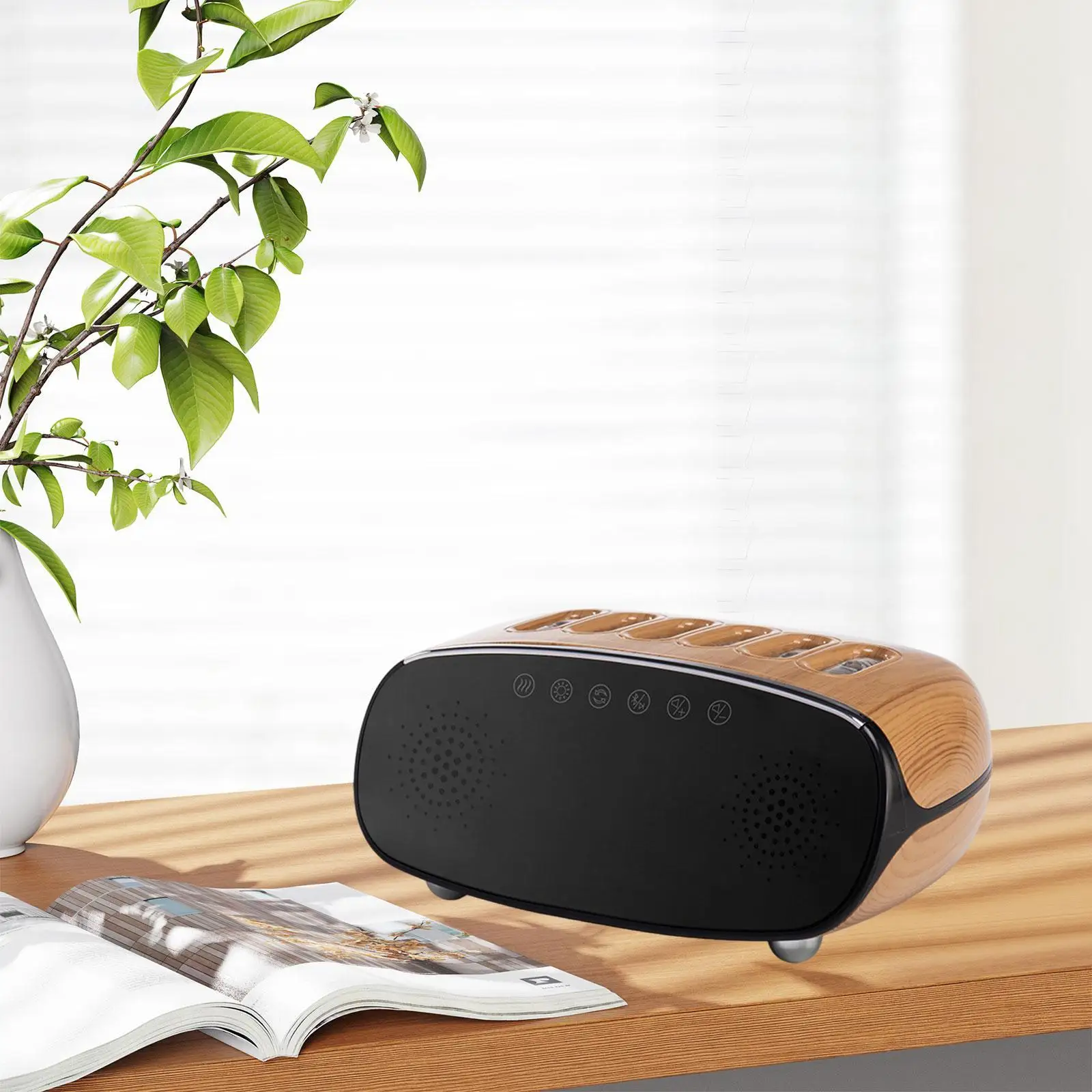 Air Humidifier Mist Makers ฟังก์ชั่นนาฬิกา 500 มล. พร้อมไฟกลางคืนสีสันสดใสสําหรับ