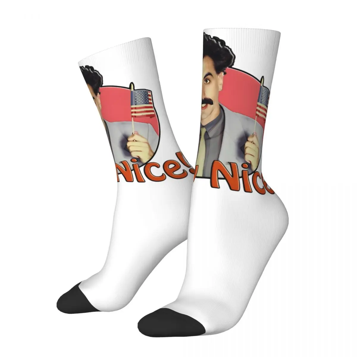 

Бора очень приятная! Дизайнерские всесезонные носки Merch для мужчин, эластичные носки