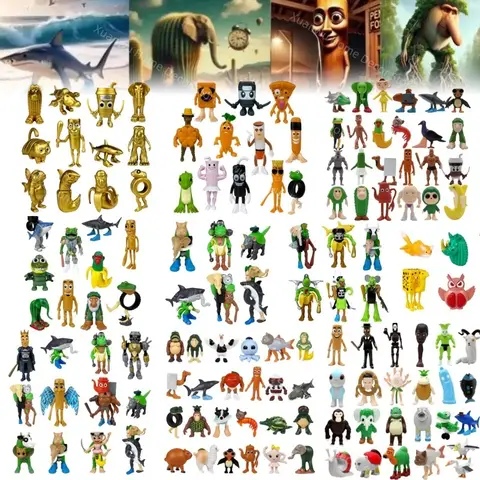 Italian Brainrot AI  Animals Tung Tung Tung Sahur Figure Tralalelo Tralala Figurine Doll Toy Desk Decoration Model Ornament Gift