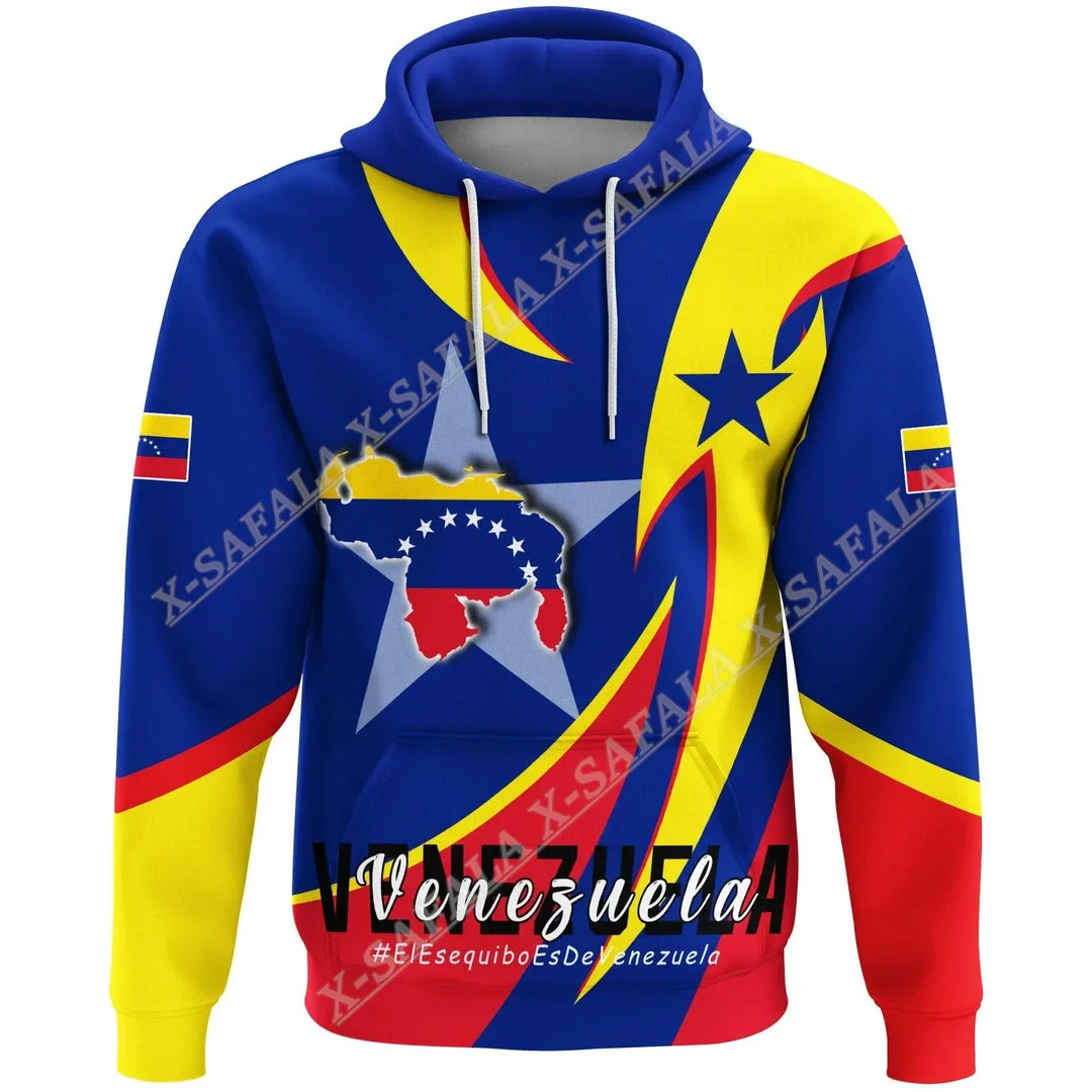 

Venezuela Of Coat Of Arms Flag 3D Printed Zipper Hoodie Mens Pullover Sweatshirt Hooded Jersey Tracksuits Outwear Coat Casual