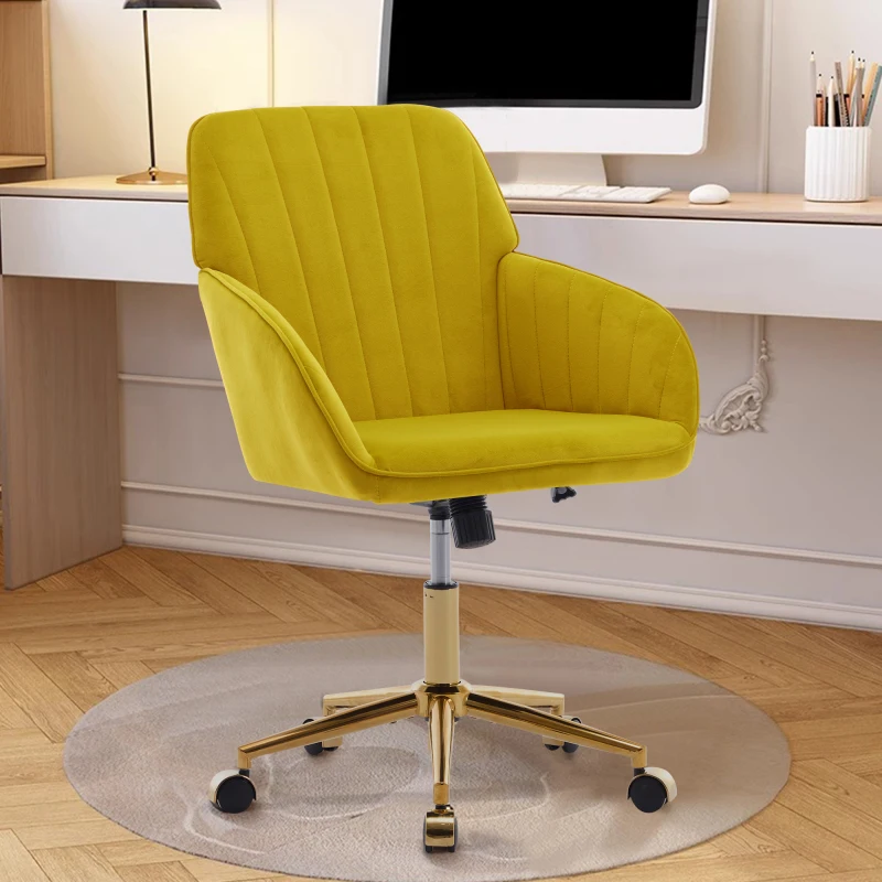 TY Office Chair The Sturdy Metal Frame And Reinforced Connections Of This Office Chair Provide Excellent Stability Bright Yellow