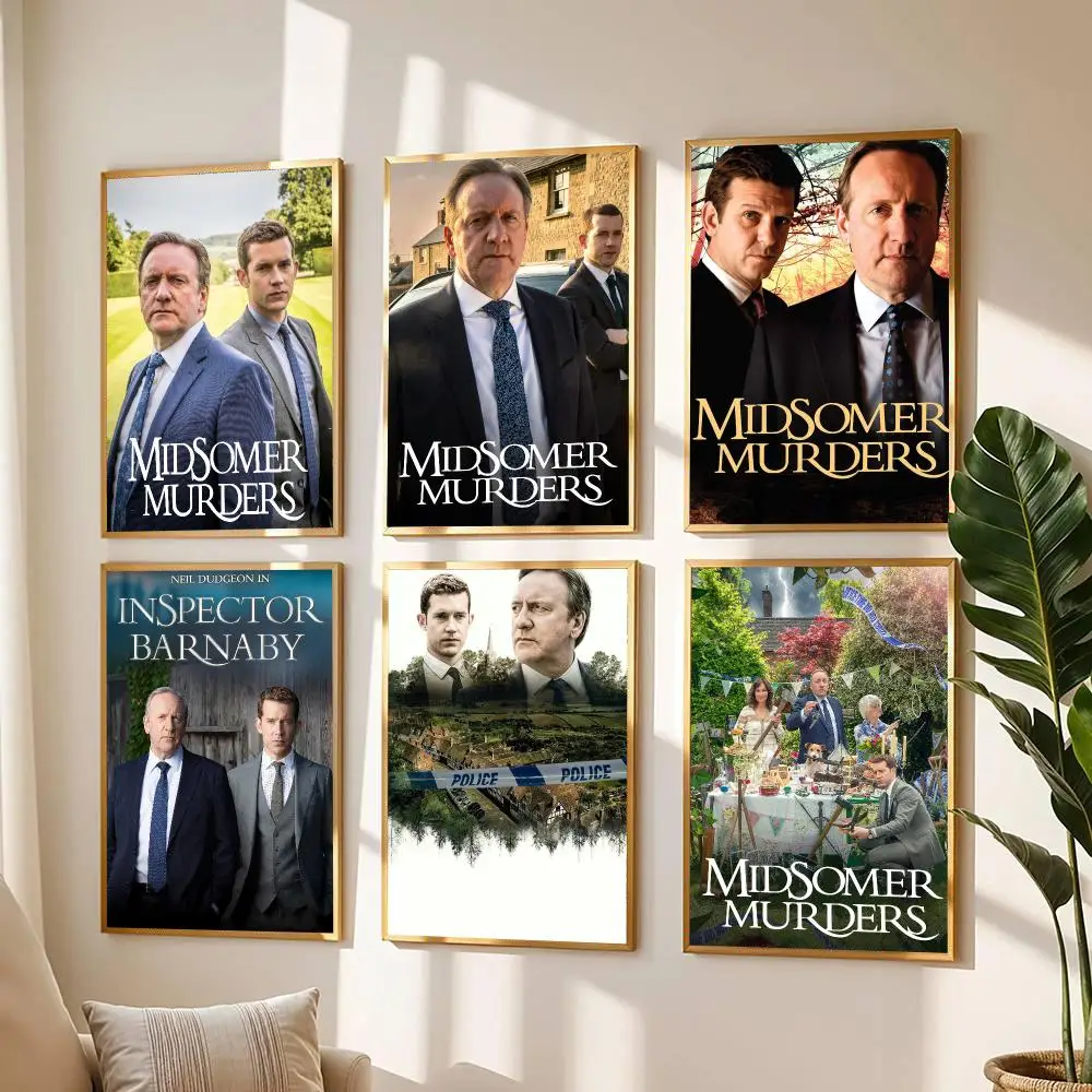 tv series M-Midsomer Murders-S Painting Calligraphy Boho Botanical Decor for Living Room  Elegant Home Style