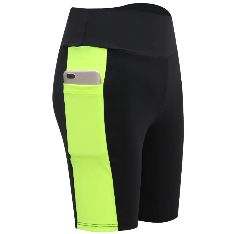 Calças de ioga com bolsos laterais para mulheres, calças de ginástica, shorts esportivos, leggings de secagem rápida, push-ups de ciclismo, calcinha