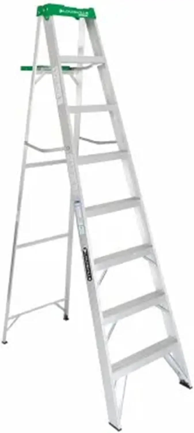 8-Foot Aluminum Step Ladder, 375-Pound Load Capacity, Type IAA, AS4008