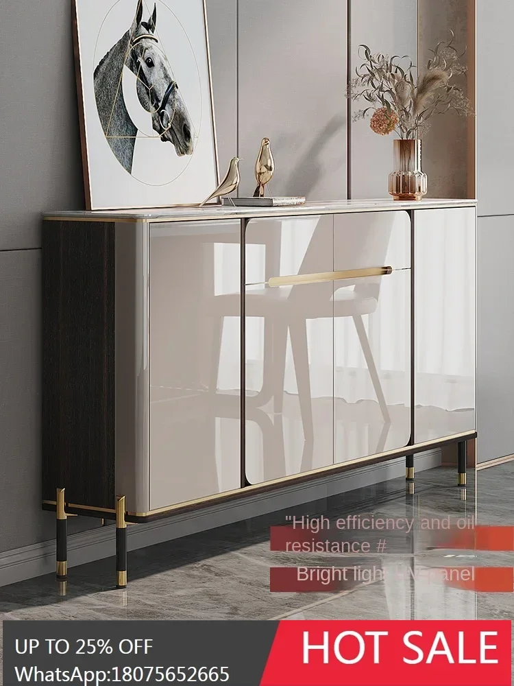 MJY rock slab ultra-thin 25cm simple light luxury small apartment kitchen narrow locker side cabinet