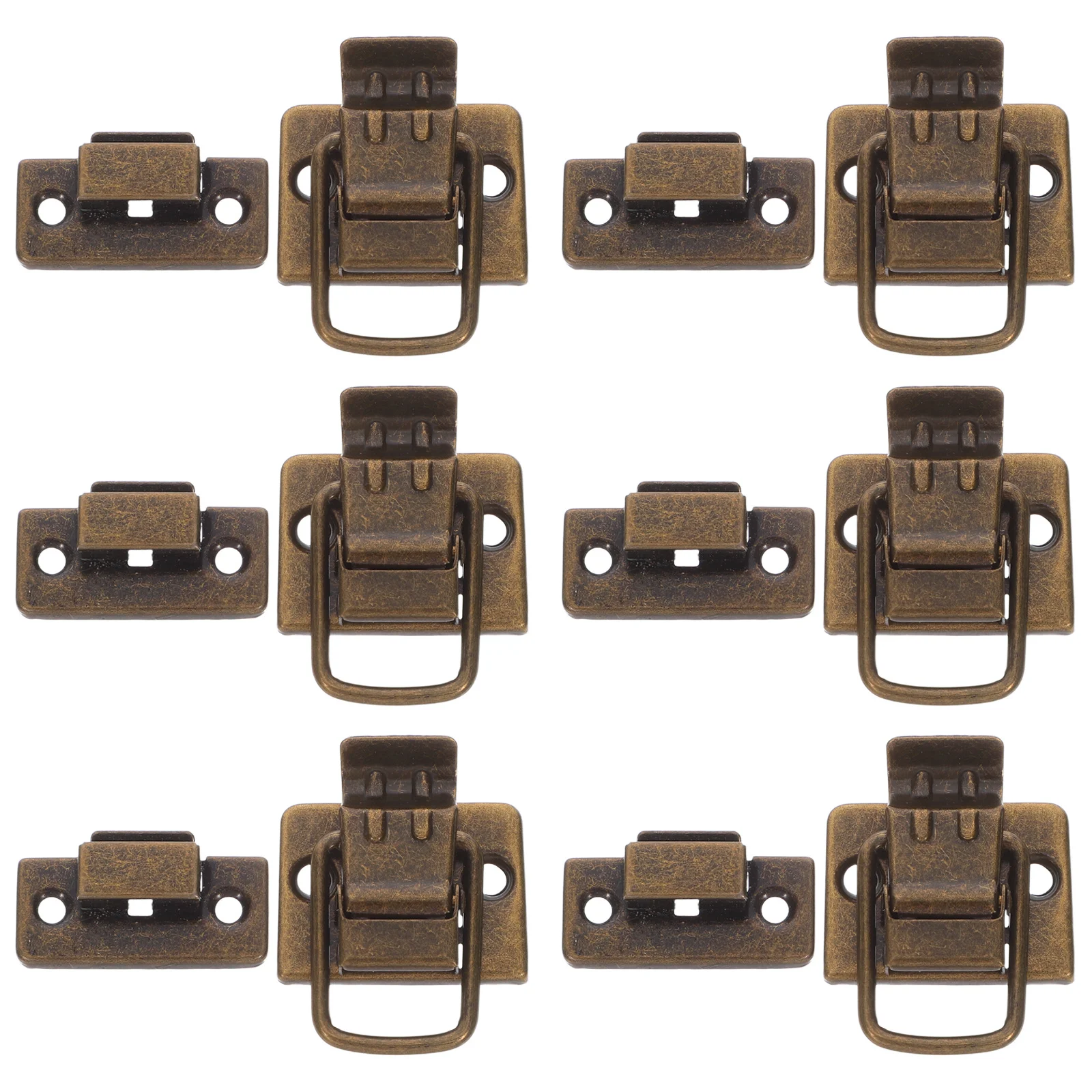 

6Pcs Retro Toggle Latch Set Sturdy Iron Clasp for Toolbox Jewelry Box Wooden Case Cabinet Luggage Storage Fastening Hardware